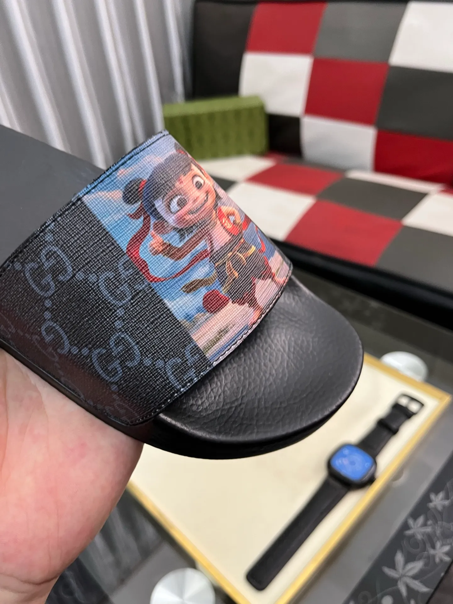 Men's Men's Shoes💰220⌚️⌚️ＧＵＣＣＩ.Gucci.Official website 1:1 popular slippers on sale! Original original material 🩴 SIZE: 38-46 (45.46 non-refundable)